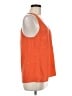 Joie 100% Silk Solid Orange Sleeveless Silk Top Size M - photo 4