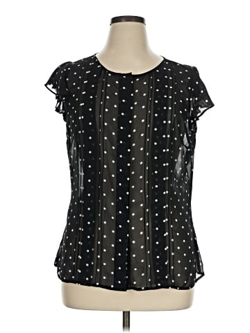 Worthington Short Sleeve Blouse (view 1)