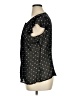 Worthington 100% Polyester Stars Black Short Sleeve Blouse Size XL - photo 5