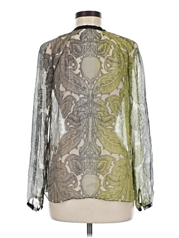 Elie Tahari Long Sleeve Silk Top (view 2)