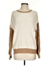 Express Color Block Tan Pullover Sweater Size S - photo 1