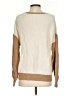 Express Color Block Tan Pullover Sweater Size S - photo 2