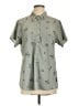 Flylow Print Green Short Sleeve Blouse Size L - photo 1