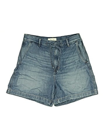 Madewell The Drawstring Short in Airy Denim (view 1)