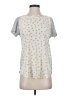 Rebecca Taylor 100% Silk Stars Silver Short Sleeve Top Size S - photo 1