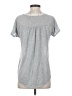 Rebecca Taylor 100% Silk Stars Silver Short Sleeve Top Size S - photo 2