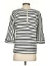 Chico's Stripes Ivory 3/4 Sleeve Top Size S - photo 2
