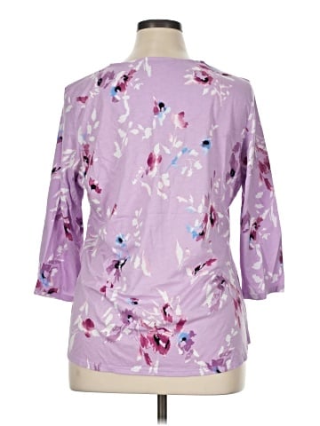 Christopher & Banks 3/4 Sleeve Blouse (view 2)