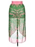 Stylewe 100% Polyester Tropical Green Casual Skirt Size XL - photo 2