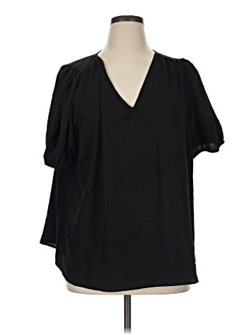 LC Lauren Conrad Short Sleeve Blouse (view 1)