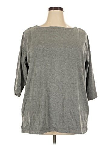 Woman Within 3/4 Sleeve T-Shirt (view 1)