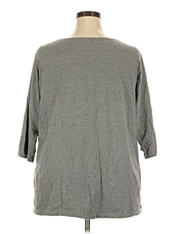 Woman Within 3/4 Sleeve T-Shirt (view 2)