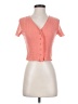 Assorted Brands Orange Short Sleeve Top Size S - photo 1