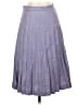 J.Crew Solid Purple Wool Skirt Size 2 (petite) - photo 1