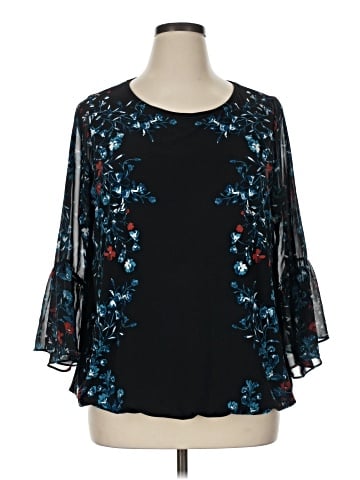 Alfani 3/4 Sleeve Blouse (view 1)