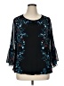 Alfani Black 3/4 Sleeve Blouse Size 1X - photo 1