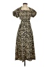 Blush 100% Polyester Animal Print Brown Casual Dress Size S - photo 1