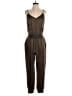 Cinq à Sept 100% Cupro Metallic Brown Jumpsuit Size S - photo 1