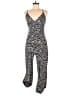 MICHAEL Michael Kors Animal Print Silver Black Jumpsuit Size M - photo 1