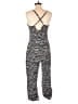 MICHAEL Michael Kors Animal Print Silver Black Jumpsuit Size M - photo 2