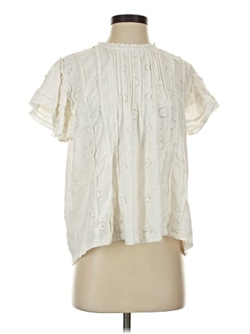 Forever That Girl for Anthropologie Short Sleeve Blouse (view 1)