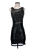 Forever 21 100% Polyester Stars Black Cocktail Dress Size S - photo 1