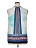 Daniel Rainn 100% Polyester Blue Sleeveless Blouse Size XL - photo 2