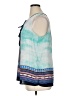 Daniel Rainn 100% Polyester Blue Sleeveless Blouse Size XL - photo 5