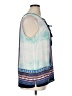 Daniel Rainn 100% Polyester Blue Sleeveless Blouse Size XL - photo 4