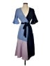 Hutch Color Block Blue Casual Dress Size XS - photo 1