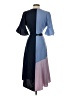 Hutch Color Block Blue Casual Dress Size XS - photo 2