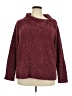 Karen Scott 100% Acrylic Tweed Burgundy Pullover Sweater Size 2X - photo 1