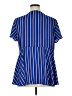 Torrid 100% Polyester Blue Short Sleeve Blouse Size 1X Plus (1) - photo 2