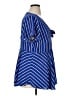 Torrid 100% Polyester Blue Short Sleeve Blouse Size 1X Plus (1) - photo 4