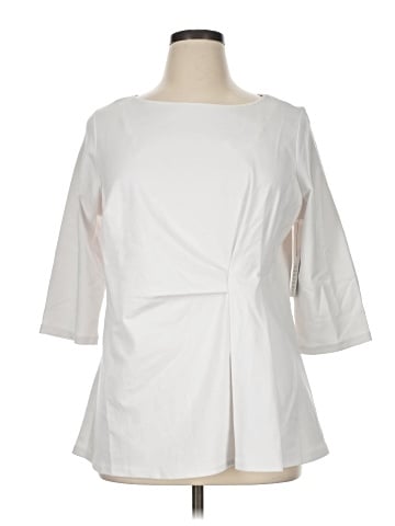ELOQUII Short Sleeve Blouse (view 1)
