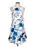 Eliza J Floral Blue Cocktail Dress Size 10 - photo 1