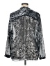 NYDJ 100% Polyester Metallic Silver Long Sleeve Blouse Size XL - photo 2