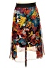 Lularoe 100% Polyester Floral Orange Casual Skirt Size S - photo 1