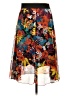 Lularoe 100% Polyester Floral Orange Casual Skirt Size S - photo 2