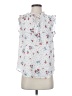 Maison d' Amelie 100% Polyester Floral White Sleeveless Blouse Size S - photo 1