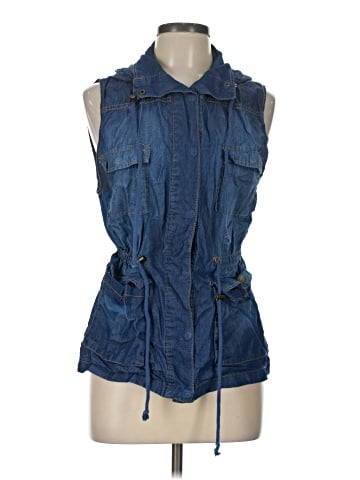 Love Tree Denim Vest (view 1)