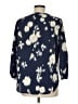Monday Fun 100% Polyester Blue 3/4 Sleeve Blouse Size M - photo 2