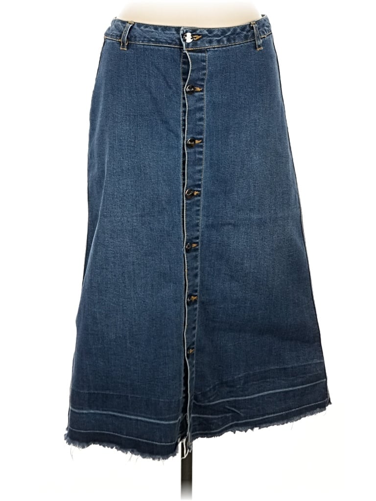 Pre-owned Nanette Lepore Denim Skirt In Blue