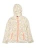 Lands' End 100% Polyester Floral Yellow Jacket Size 8 - photo 1