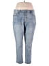Terra & Sky Solid Blue Jeans Size 18 - photo 1