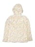 Lands' End 100% Polyester Floral Yellow Jacket Size 8 - photo 2