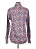 Assorted Brands 100% Baumwolle Floral Purple Long Sleeve Button-Down Shirt Size M - photo 2