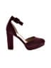 Sun + Stone Burgundy Heels Size 8 - photo 1