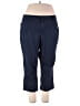 Croft & Barrow Solid Blue Casual Pants Size 18 - photo 1