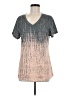 Unbranded Metallic Silver Short Sleeve T-Shirt Size M - photo 1